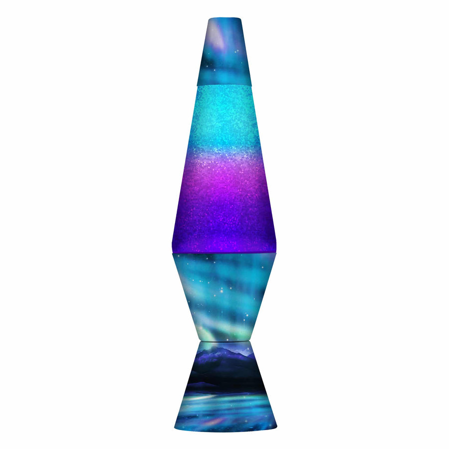 14.5″ LAVA LAMP COLORMAX NORTHERN LIGHTS – GLITTER X0
