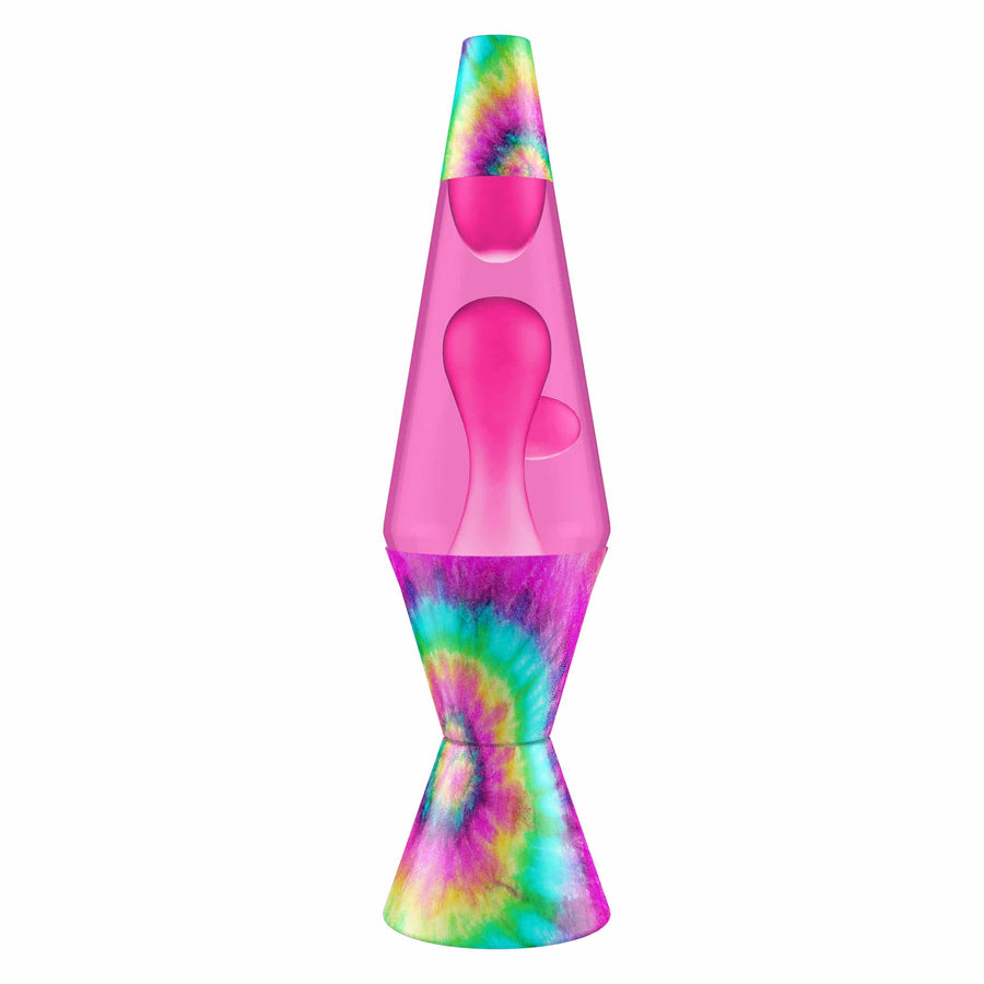 14.5″ LAVA LAMP – TIE DYE PINK SPIRAL Q8