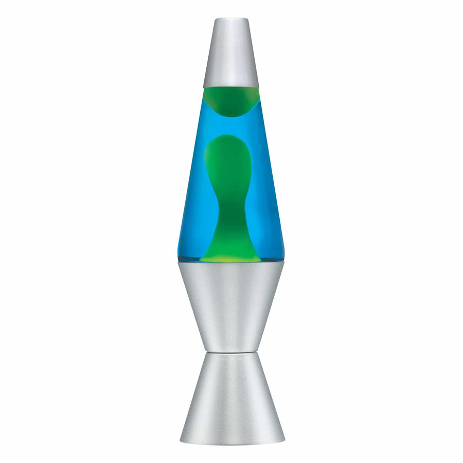 14.5” LAVA LAMP – YELLOW/BLUE/SILVER B6