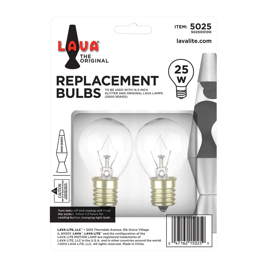 25W LAVA LAMP LIGHT BULB W/TRAY W7