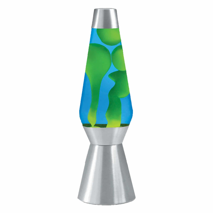 27″ LAVA LAMP GRANDE – YELLOW/BLUE/SILVER V5